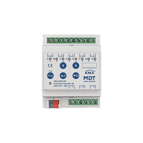 MDT KNX Schalt-/Jalousieaktor 8-/4-fach 16 A REG
