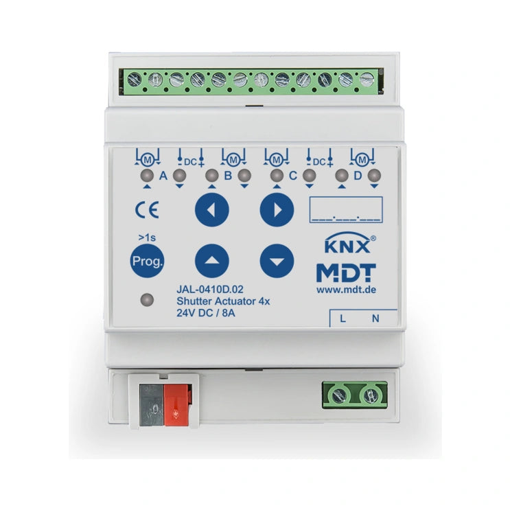 MDT KNX Jalousieaktor 4-fach 24 V DC REG