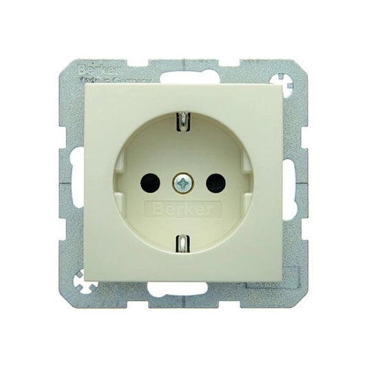 Berker S.1 Schuko Steckdose, erh. Berührungsschutz, weiß glänzend