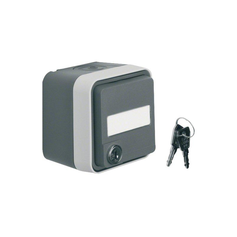 BERKER Steckdose SCHUKO mit Klappdeckel AP un Schloss