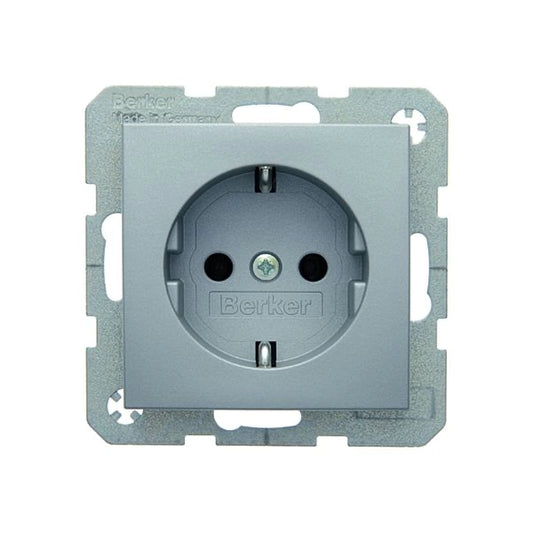 Berker S.1/B.3/B.7 Schuko Steckdose, alu matt