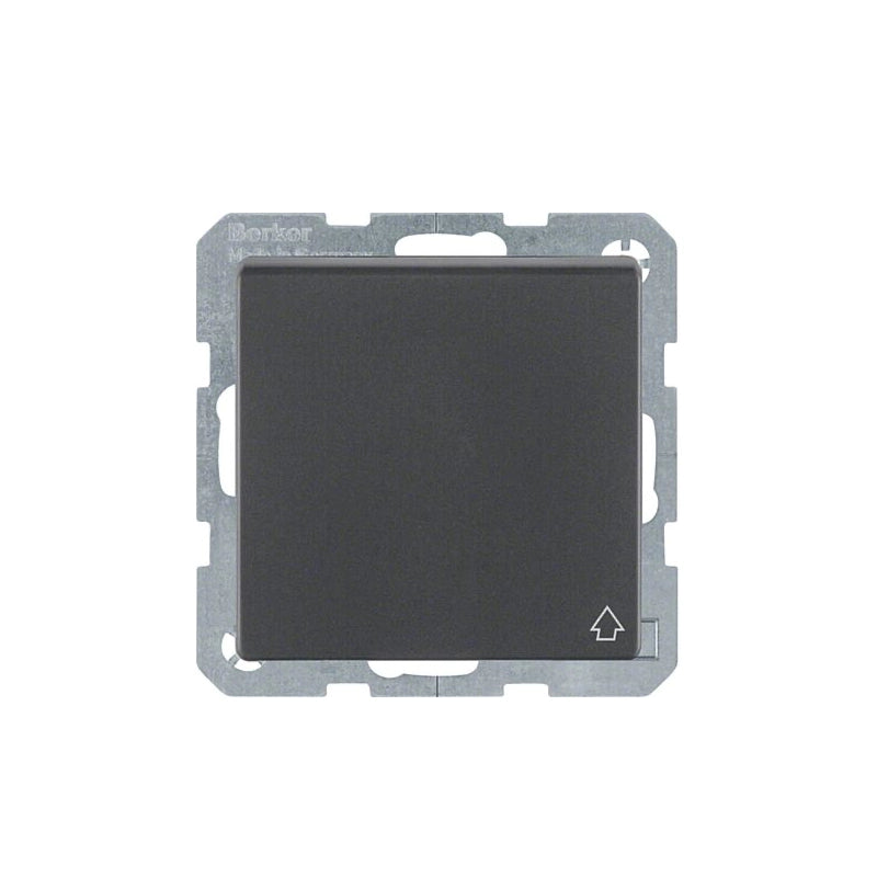 Berker Q.1/Q.3/Q.7 Schuko Steckdose, Klappd., anthrazit samt