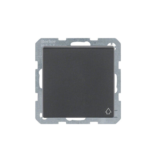 Berker Q.1/Q.3/Q.7 Schuko Steckdose, Klappd., erh. Berührungsschutz, anthrazit samt
