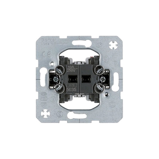 Berker Serientaster, 2x Schließer, gemeinsame Eigangsklemme