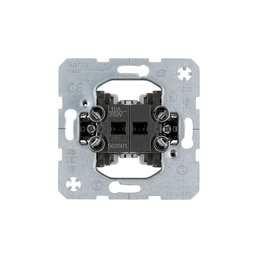 Berker Serientaster, Öffner + Schließer, getrennte Eingangsklemmen