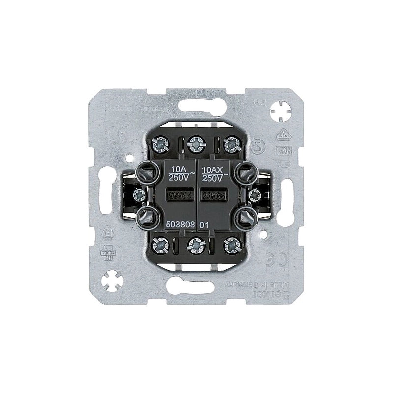 Berker Serieneinsatz Taster links / Wechselschalter rechts