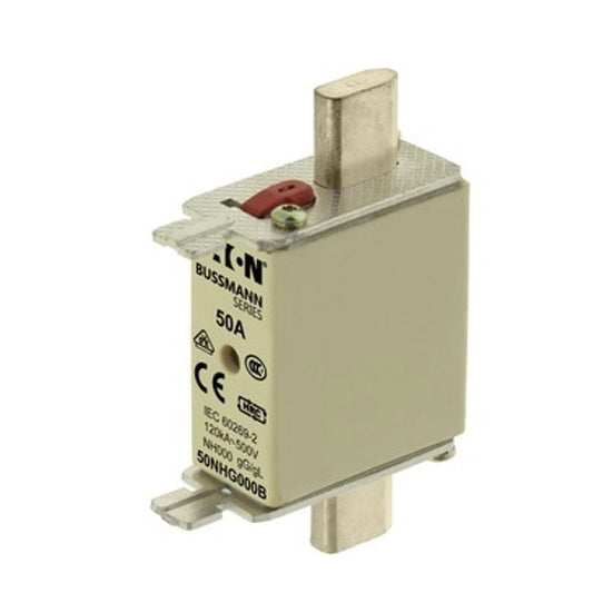 EATON Sicherungseinsatz Niederspannung 50 A AC 500 V NH000 gL/gG IEC - 50NHG000B