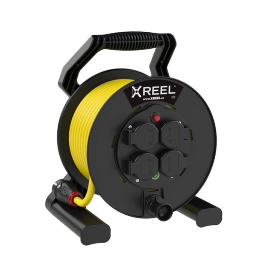 PCE Kabeltrommel XREEL, 4x Schuko, 3x1,5mm² (25m)