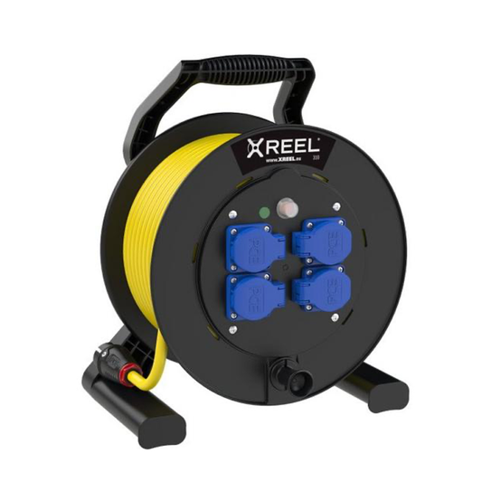 PCE Kabeltrommel XREEL, 4x Schuko, 3x1,5mm² (50m)