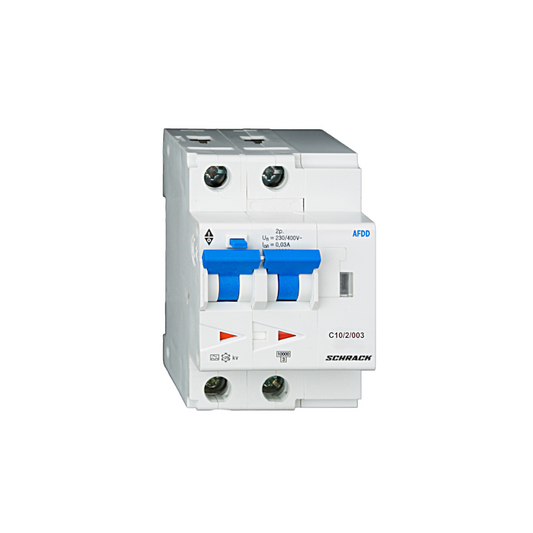 Schrack AFDD, Serie Lisa, C 10A, 2-polig, 30mA, Typ A/kv, 10 kA (BA217210--)