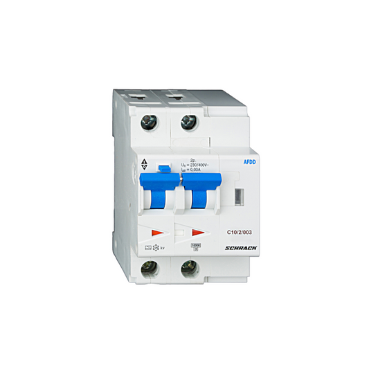 Schrack AFDD, Serie Lisa, C 10A, 2-polig, 30mA, Typ A, 10 kA (BA617210--)
