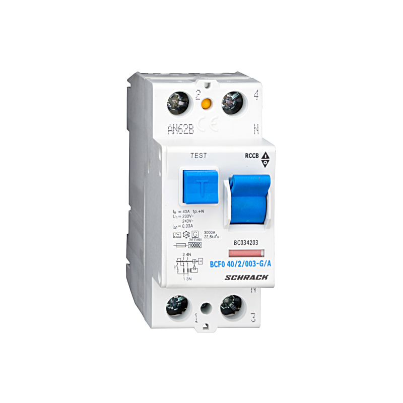 Schrack FI-Schutzschalter, 40A, 2-polig, 30mA, Bauart G, Typ A BC034203--