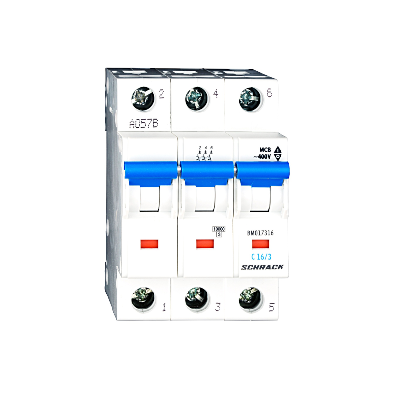 Schrack Sicherungsautomat, Kennlinie C, 16A, 3-polig, 10kA (BM017316--)