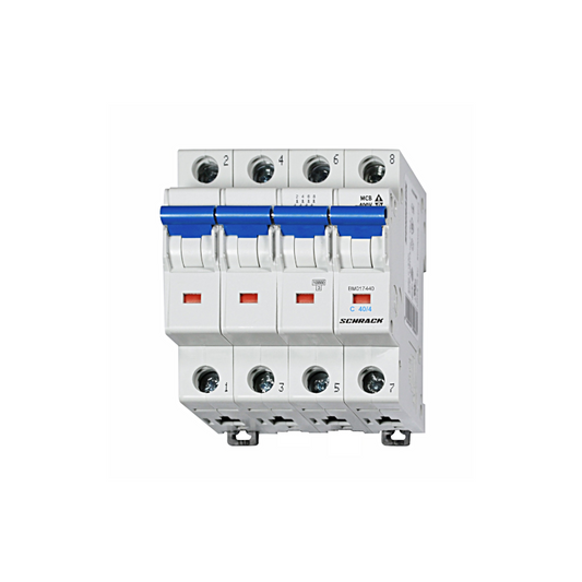 Schrack Sicherungsautomat, Kennlinie C, 40A, 4-polig, 10kA (BM017440--)