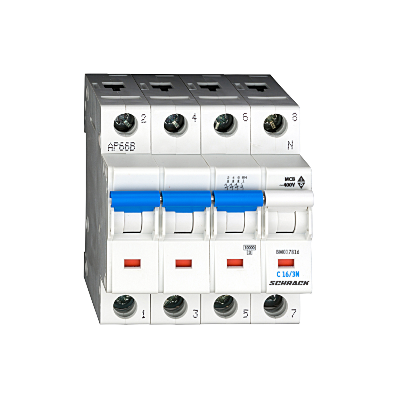Schrack Sicherungsautomat, Kennlinie C, 16A, 3+N, 10kA (BM017816--)