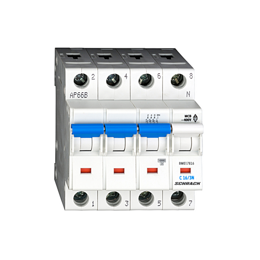 Schrack Sicherungsautomat, Kennlinie C, 16A, 3+N, 10kA (BM017816--)