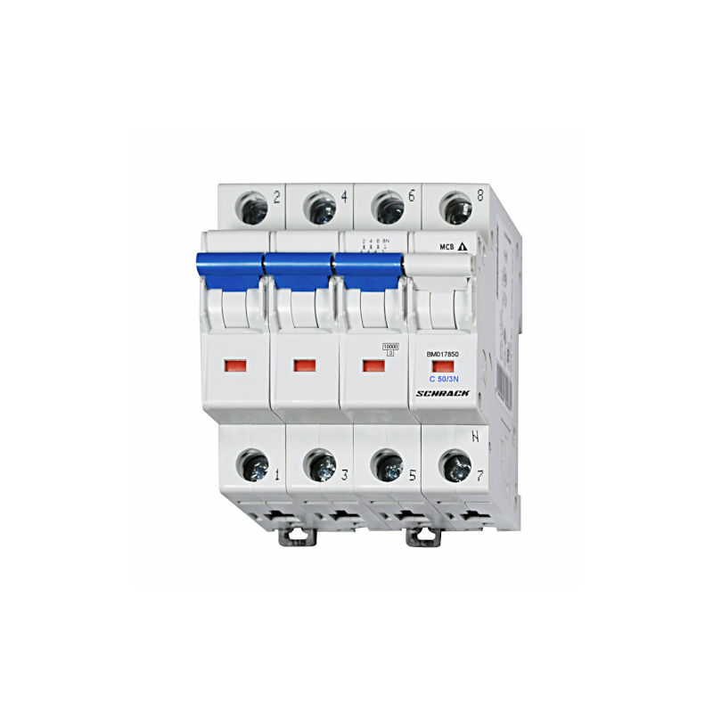 Schrack Sicherungsautomat, Kennlinie C, 50A, 3+N, 10kA (BM017850--)