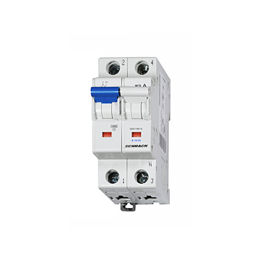 Schrack Sicherungsautomat, Kennlinie B, 16A, 1+N, 10kA (BM018616--)