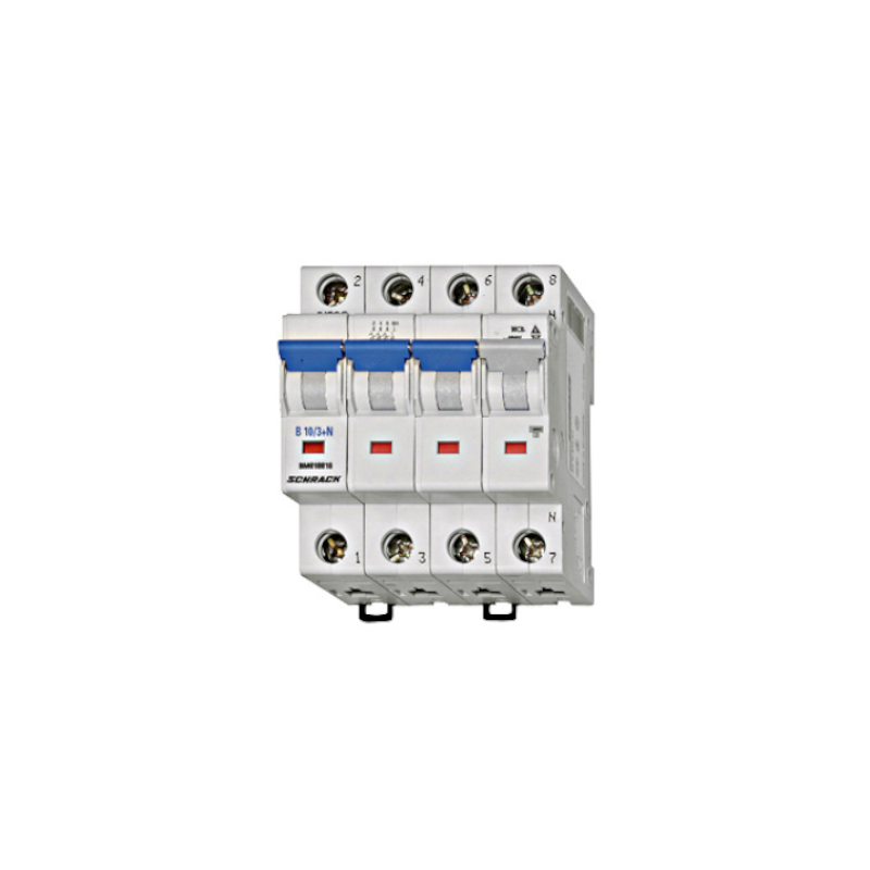 Schrack Sicherungsautomat, Kennlinie B, 10A, 3+N, 10kA (BM018810--)