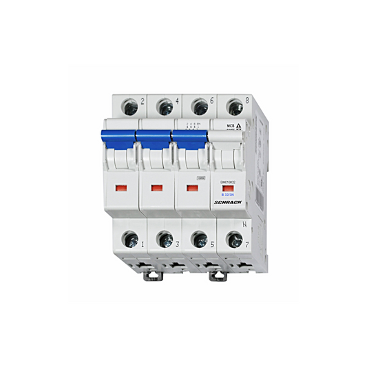 Schrack Sicherungsautomat, Kennlinie B, 32A, 3+N, 10kA (BM018832--)