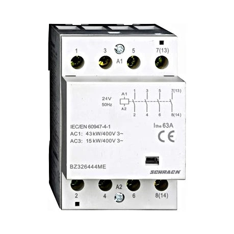 Schrack Installationsschütz, AMPARO, 63A, 4S, 230V AC, 3TE (BZ326444ME)
