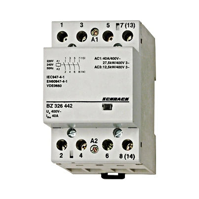 Schrack Installationsschütz, 40A, 3S, 230V AC, 3TE (BZ326468--)