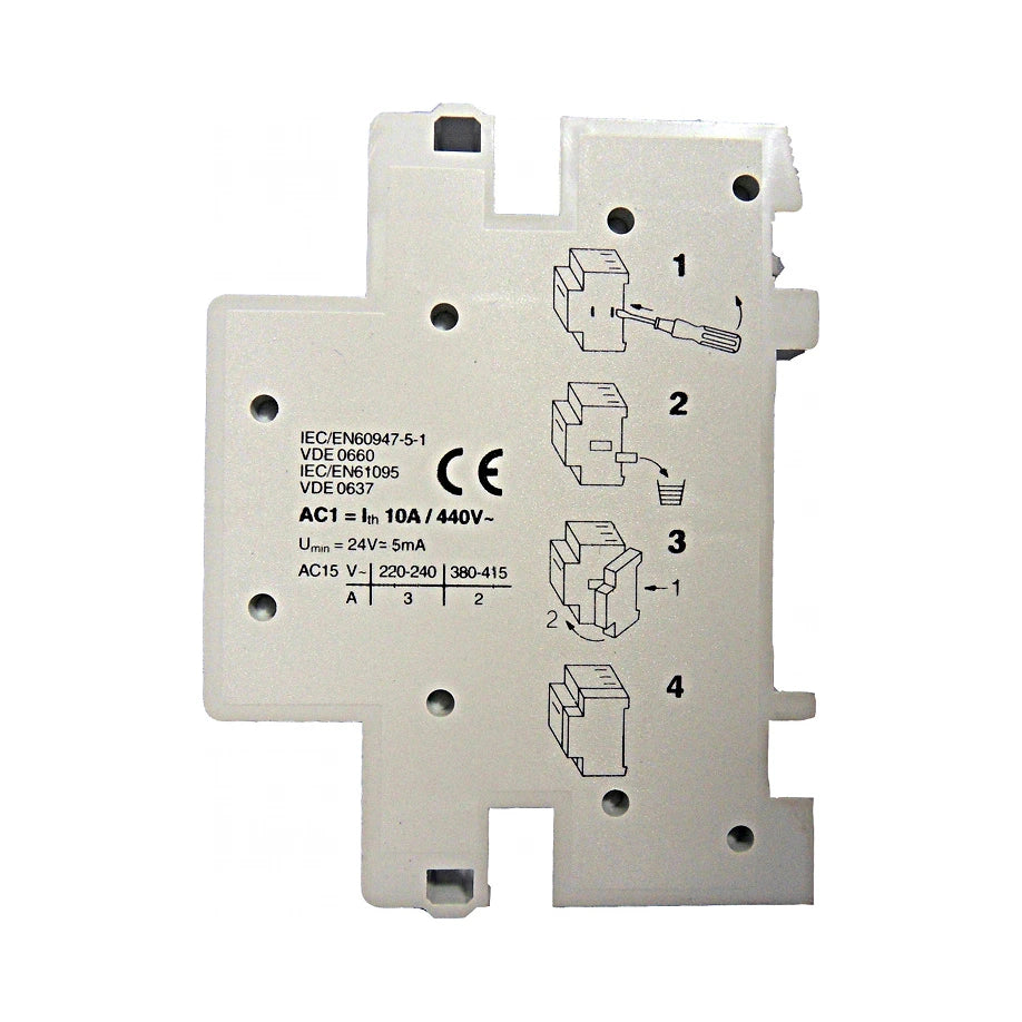 Schrack Hilfskontakt RH11, 1S+1Ö, 3A, 0,5 TE für Installationsschütze (BZ326470--) – Ansicht 2