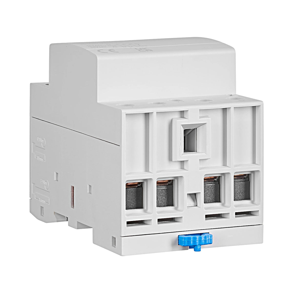 Schrack Installationsschütz, 63A, 3S+1Ö, 24V AC/DC, 3TE (BZADC455--) – Ansicht 2