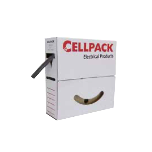 Cellpack Schrumpfschlauch Abrollbox 9,5 bis 4,8mm, gelb/grün (10m)