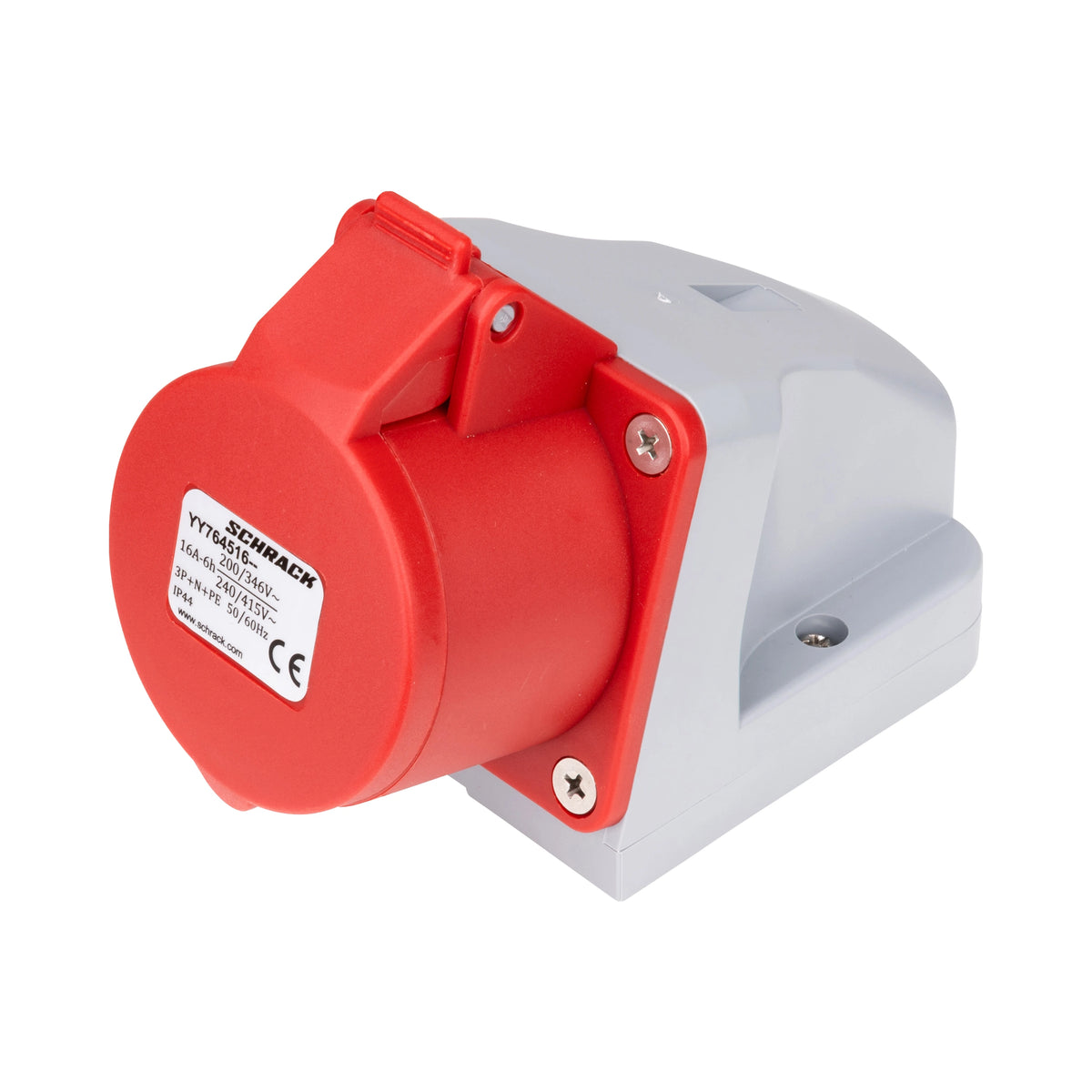 Schrack CEE-Wandsteckdose 5-polig, 16A, 400V, IP44 - YY764516--