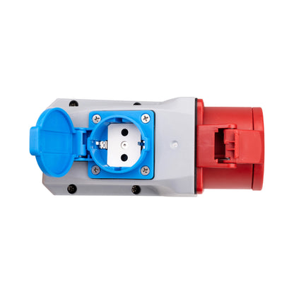 Schrack CEE-Wandsteckdosenkombination 16A, IP44, verdrahtet - YY774516--