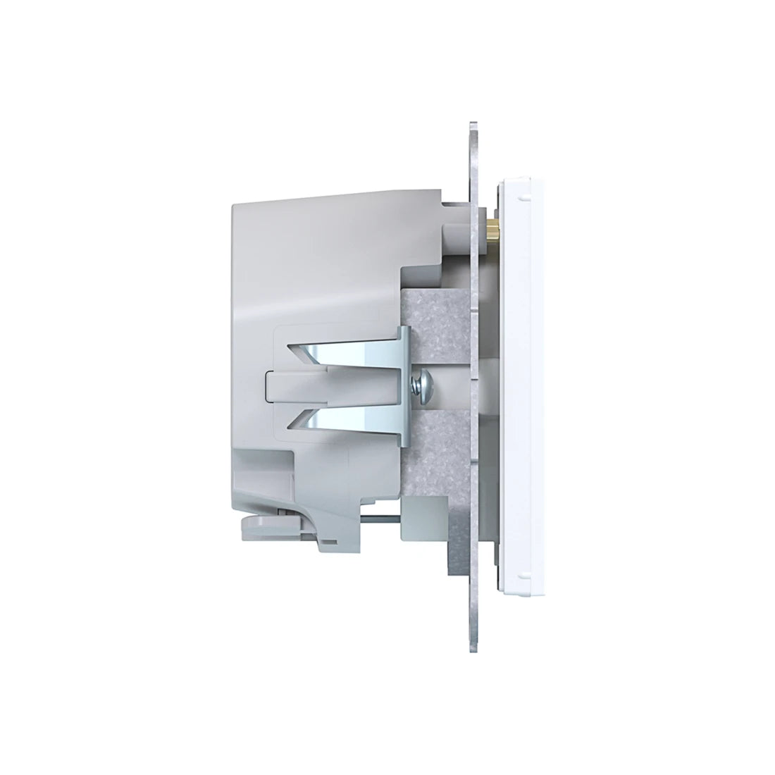 Hager Steckdose SCHUKO mit USB Typ C 2fach PD 20W A.x/C.x lichtweiß glänzend - WAS4055WG