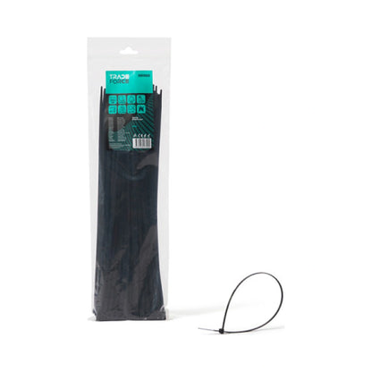 Tradeforce Kabelbinder schwarz UV-beständig, 370 x 4,8mm (100Stk)