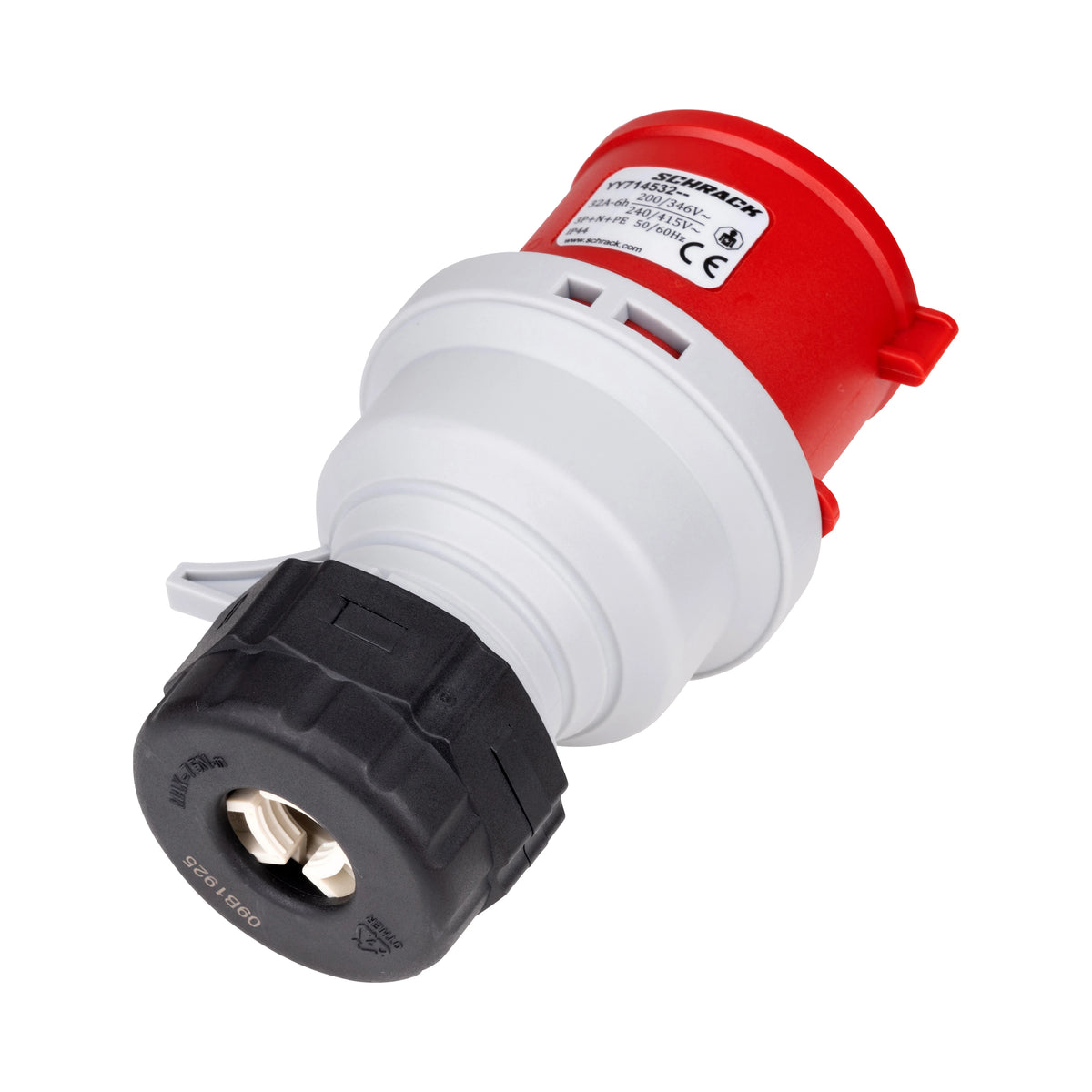 Schrack CEE-Stecker 5-polig, 32A, 400V, IP44 - YY714532--