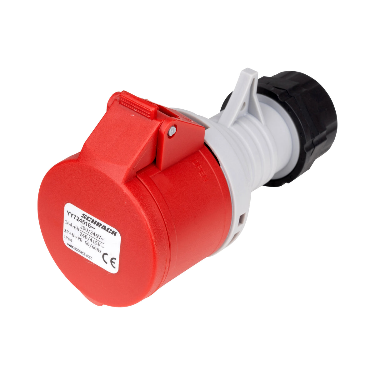 Schrack CEE-Kupplung 5-polig, 16A, 400V, IP44 - YY724516--