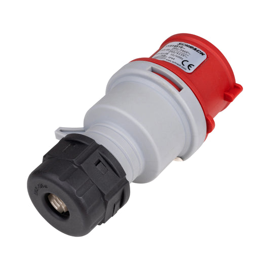 Schrack CEE-Stecker 5-polig, 16A, 400V, IP44, schraubloser Anschluss - YY514516--