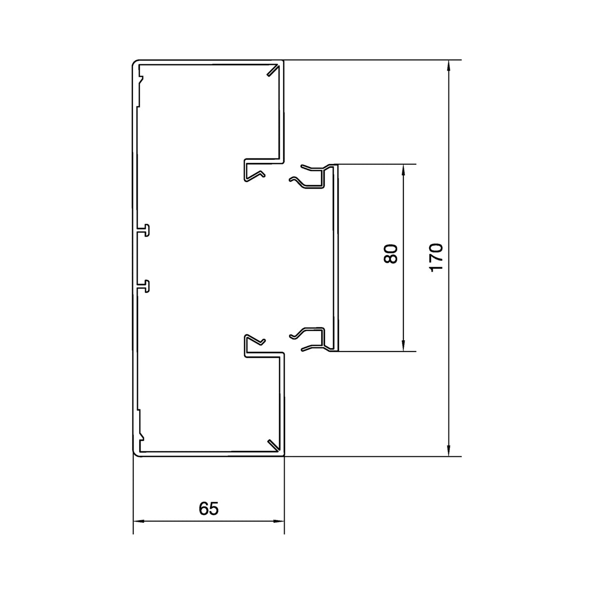 Hager Tehalit BRP6517019016 Querschnitt