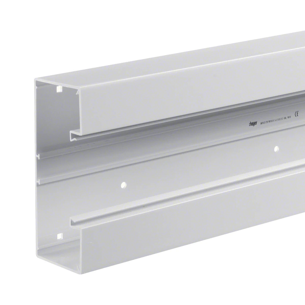 Hager Tehalit BRHP Brüstungskanal Unterteil 65x170mm halogenfrei verkehrsweiß (2m) - BRHP6517019016