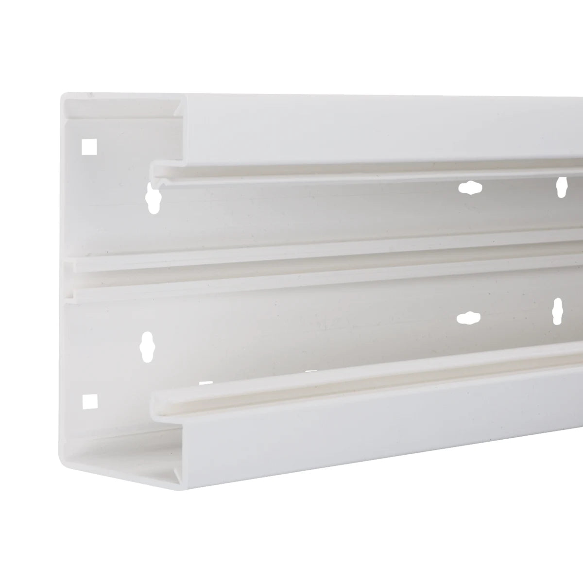 Hager Tehalit BR Brüstungskanal Unterteil 68x130mm verkehrsweiß (2m) - BR6513019016