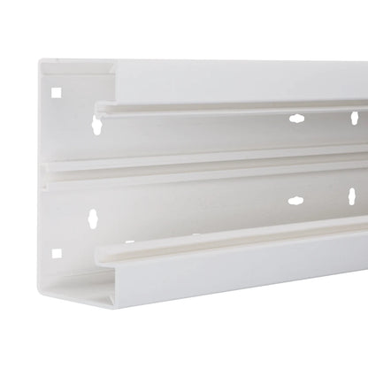 Hager Tehalit BR Brüstungskanal Unterteil 68x130mm verkehrsweiß (2m) - BR6513019016