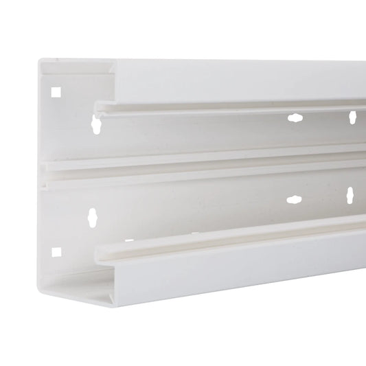 Hager Tehalit BR Brüstungskanal Unterteil 68x130mm verkehrsweiß (2m) - BR6513019016