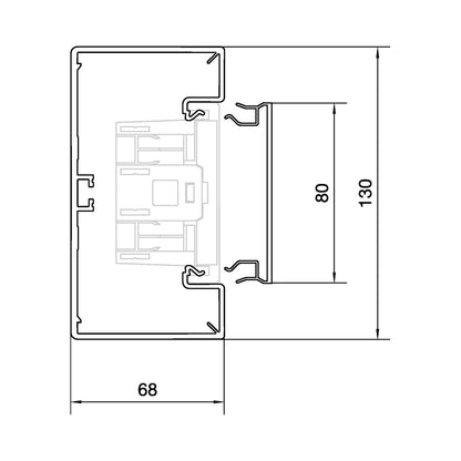 Hager Tehalit BR6513019016 Querschnitt