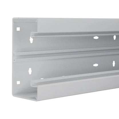 Hager Tehalit BR Brüstungskanal Unterteil 68x170mm lichtgrau (2m) - BR6517017035