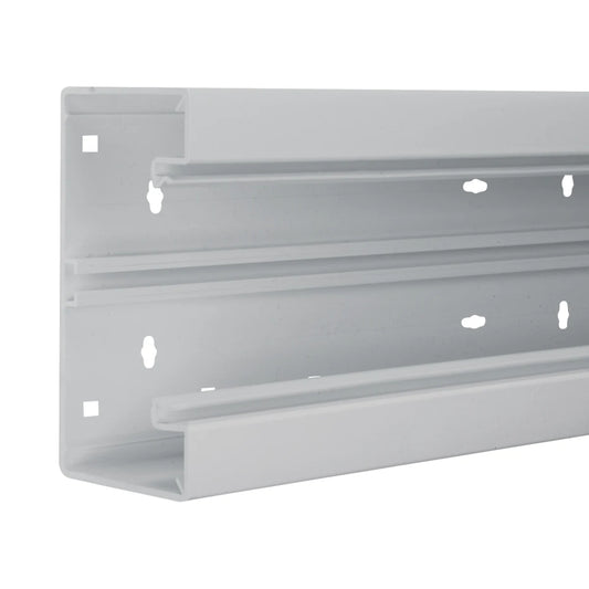 Hager Tehalit BR Brüstungskanal Unterteil 68x170mm lichtgrau (2m) - BR6517017035
