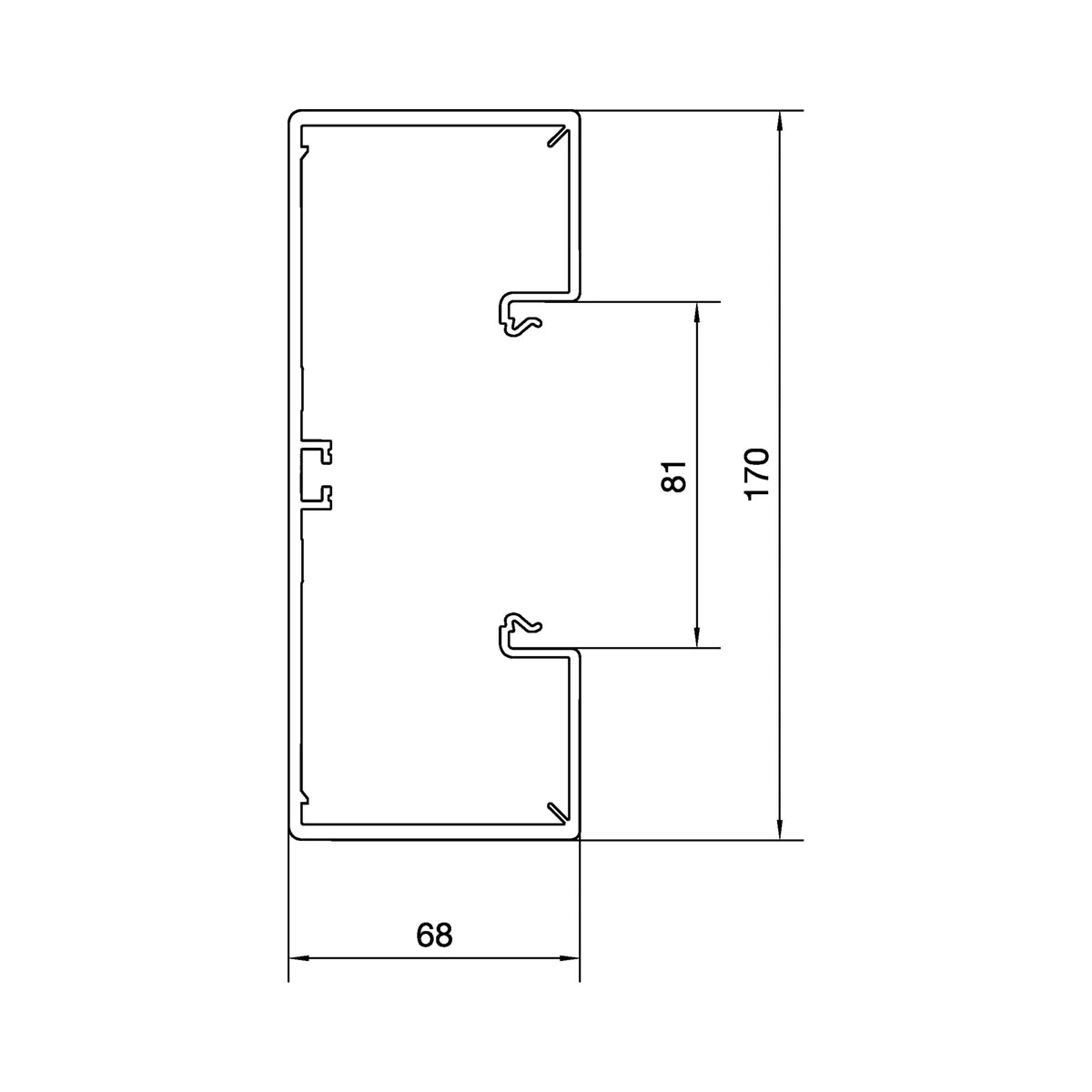 Hager Tehalit BR6517017035 Querschnitt