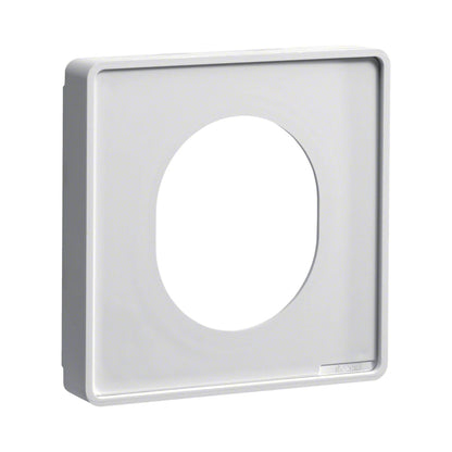 Hager Tehalit Blende CEE-Steckdose Oberteil 80mm verkehrsweiß - G33749016