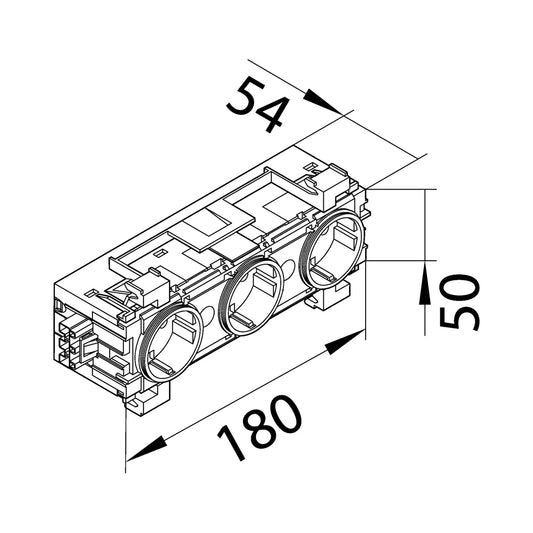 Hager Tehalit GS30019016 Maßzeichnung