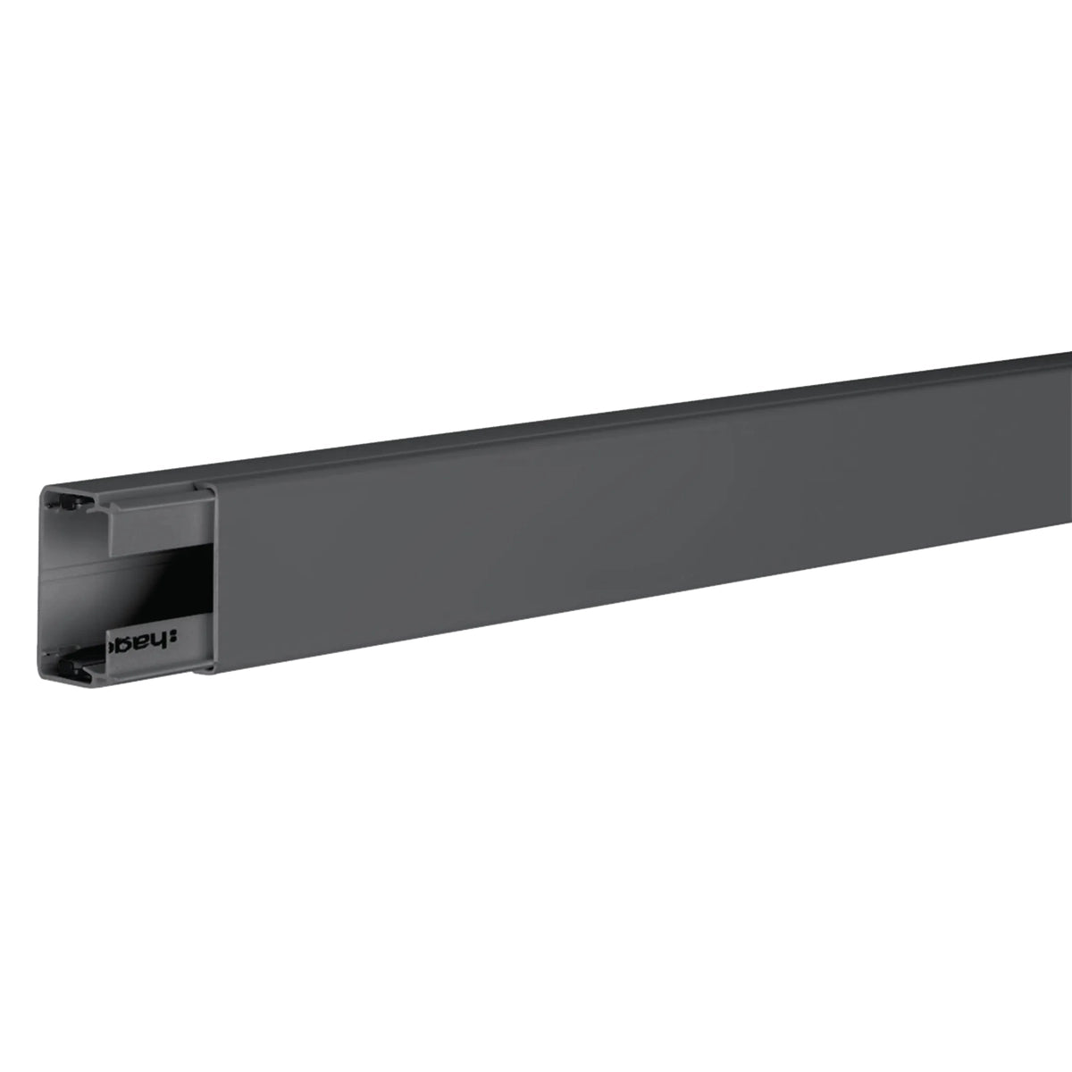 Hager cable management channel 30x45mm graphite black (2m)