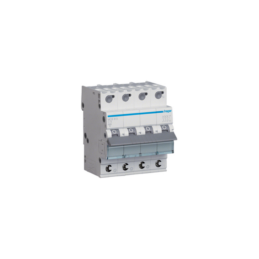 Hager Leitungsschutzschalter, Kennlinie C, 3+N, 13A, QC - MCS613