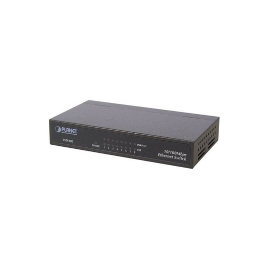 PLANET Switch 8-Port FSD-803 Dual Speed 8 x 10Base-T / 100Base-TX (RJ-45)